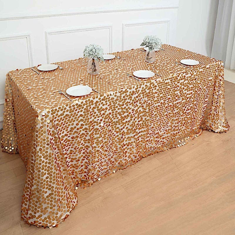 90x156" Large Payette Sequin Rectangular Tablecloth