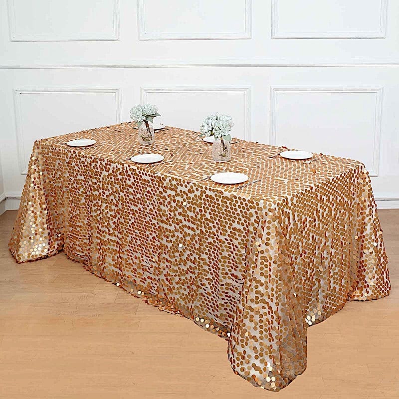 90x156" Large Payette Sequin Rectangular Tablecloth