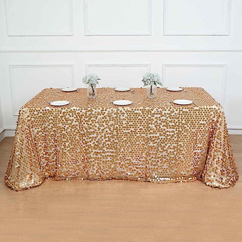90x156" Large Payette Sequin Rectangular Tablecloth