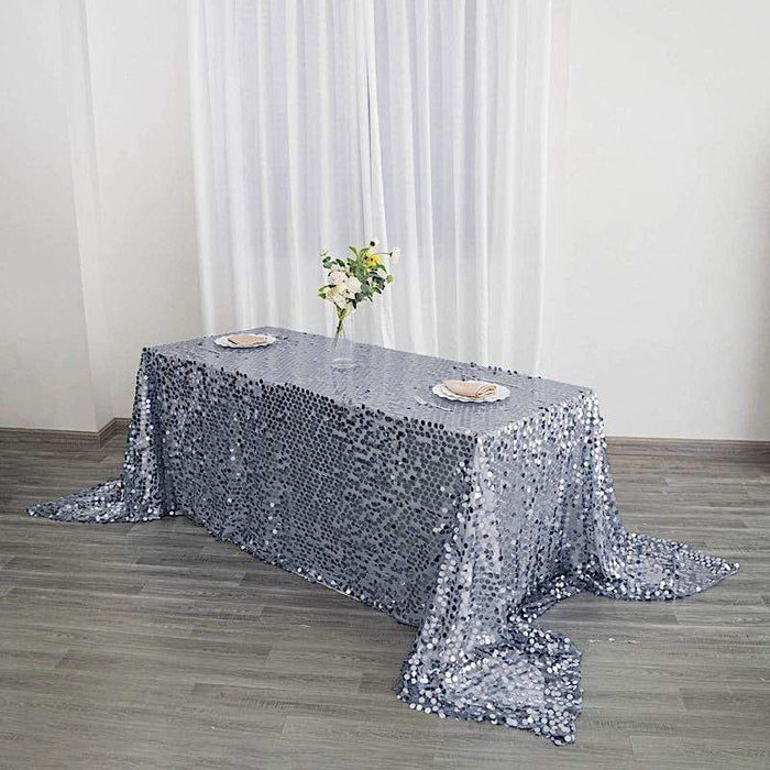 90x156" Large Payette Sequin Rectangular Tablecloth TAB_71_90156_086