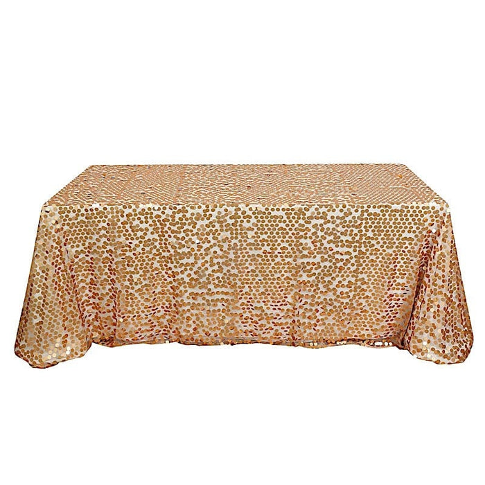 90x156" Large Payette Sequin Rectangular Tablecloth TAB_71_90156_CHMPM