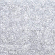 90x156" Satin Ribbon Roses Rectangle Tablecloth