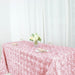 90x156" Satin Ribbon Roses Rectangle Tablecloth TAB_01_90156_046