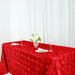 90x156" Satin Ribbon Roses Rectangle Tablecloth TAB_01_90156_RED