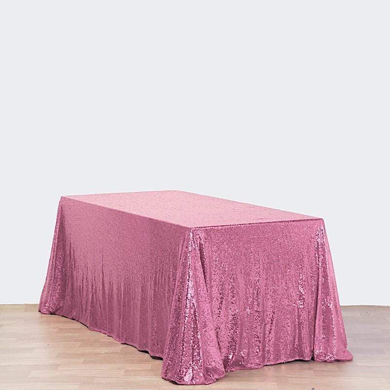 90x156" Sequined Rectangular Tablecloth