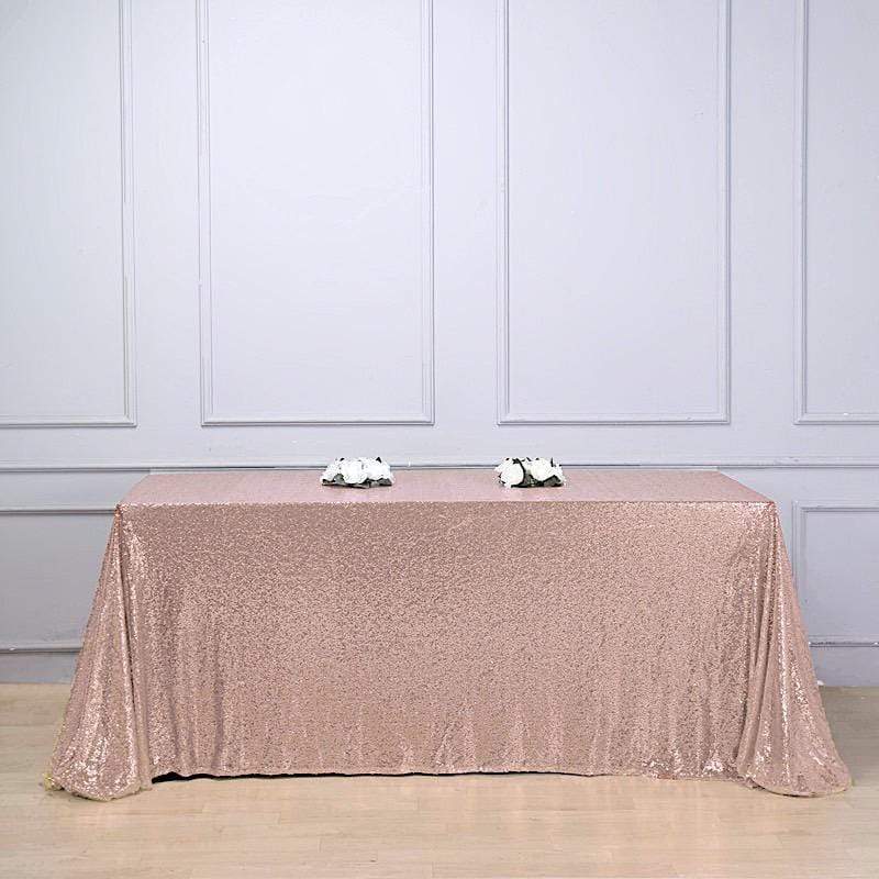 90x156" Sequined Rectangular Tablecloth