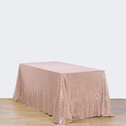 90x156" Sequined Rectangular Tablecloth