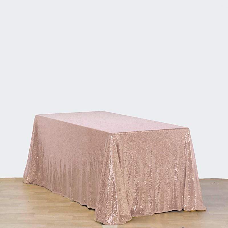 90x156" Sequined Rectangular Tablecloth