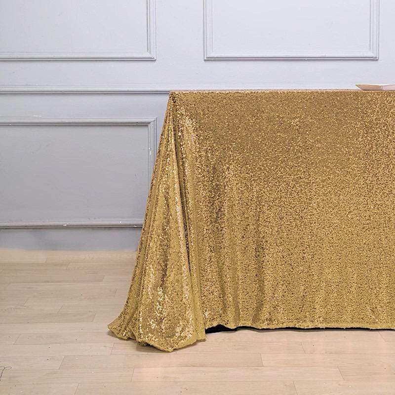90x156" Sequined Rectangular Tablecloth