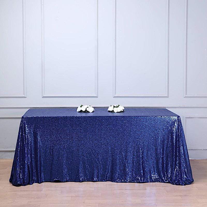 90x156" Sequined Rectangular Tablecloth