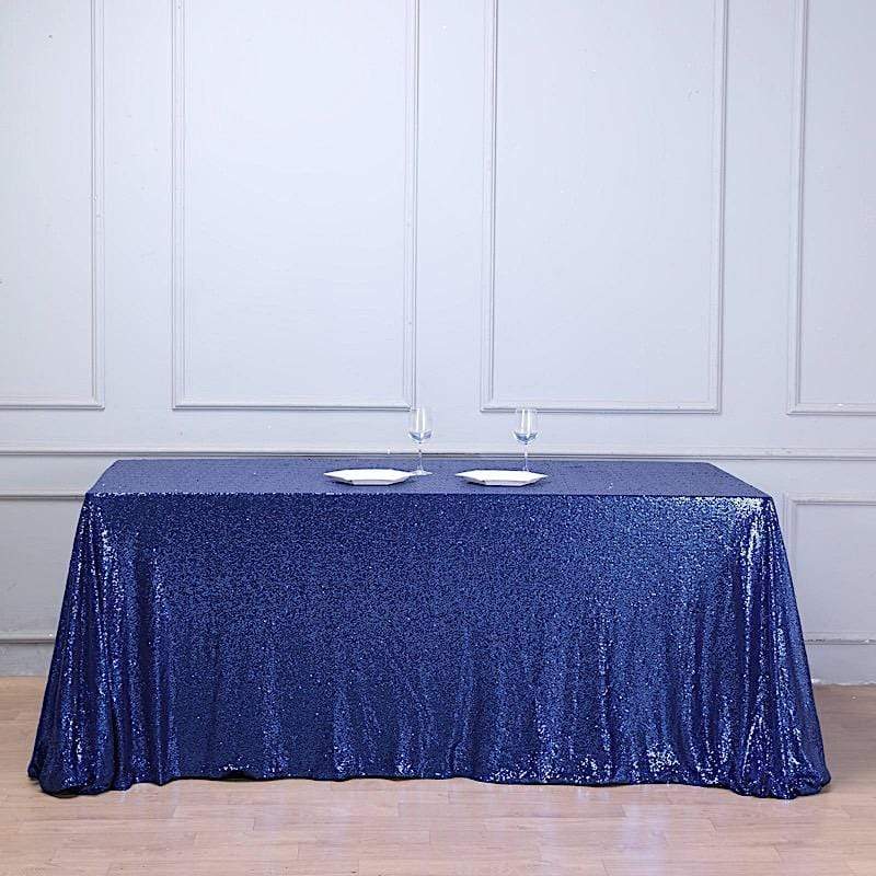 90x156" Sequined Rectangular Tablecloth