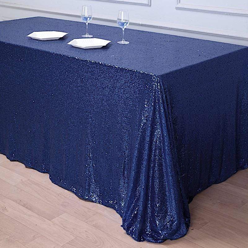 90x156" Sequined Rectangular Tablecloth
