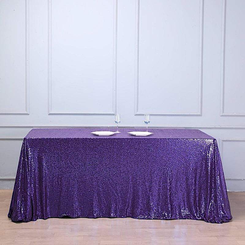 90x156" Sequined Rectangular Tablecloth