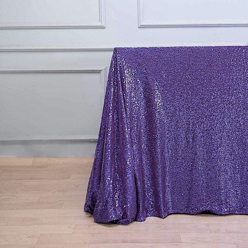 90x156" Sequined Rectangular Tablecloth