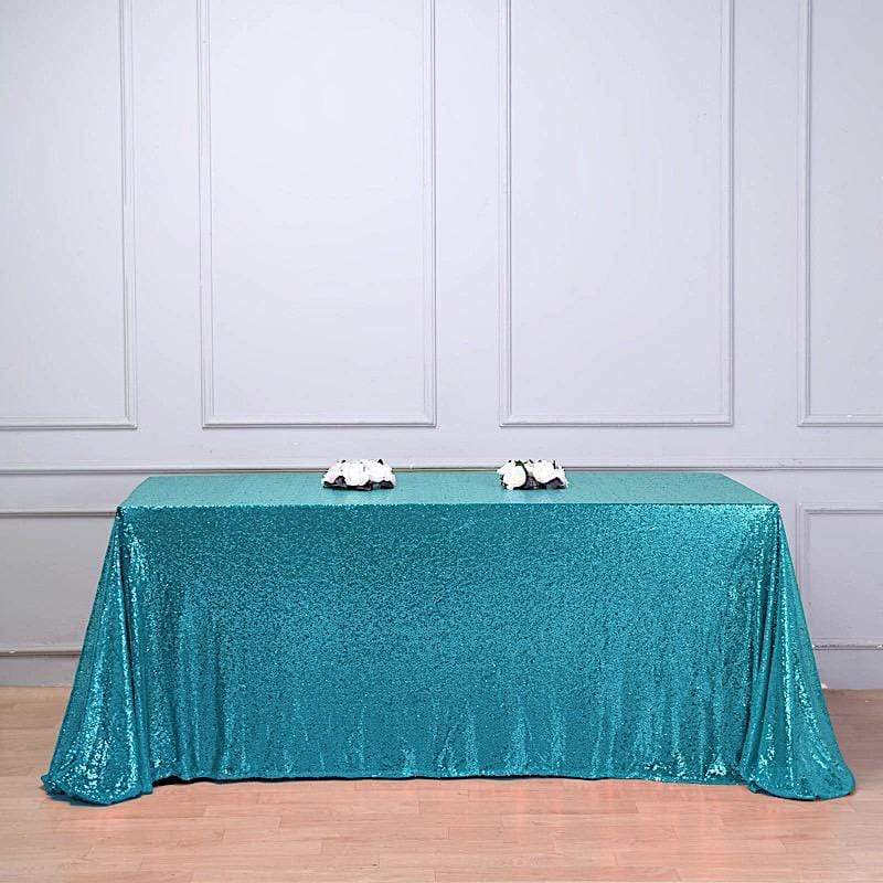 90x156" Sequined Rectangular Tablecloth