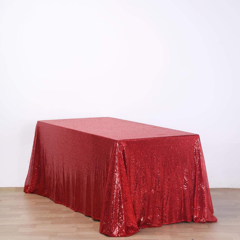90x156" Sequined Rectangular Tablecloth