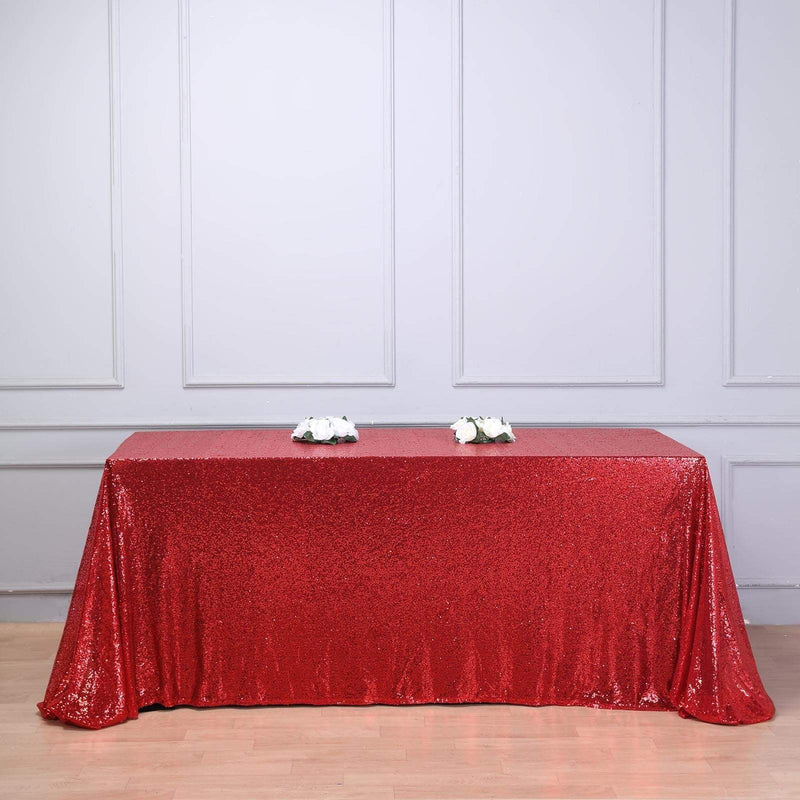 90x156" Sequined Rectangular Tablecloth