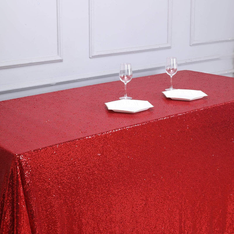 90x156" Sequined Rectangular Tablecloth