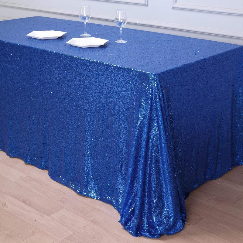 90x156" Sequined Rectangular Tablecloth