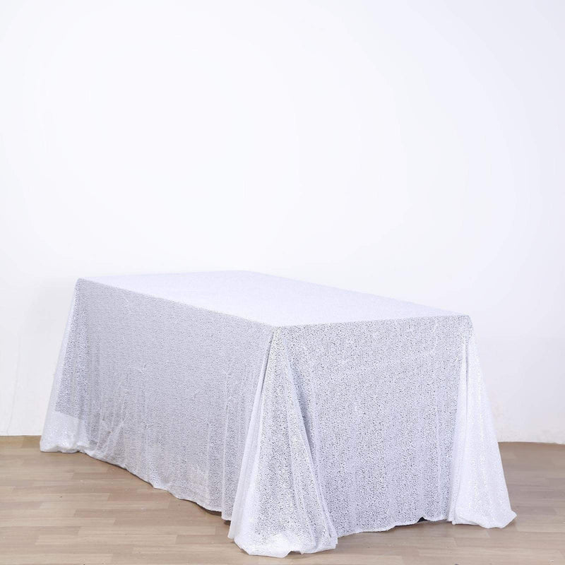 90x156" Sequined Rectangular Tablecloth