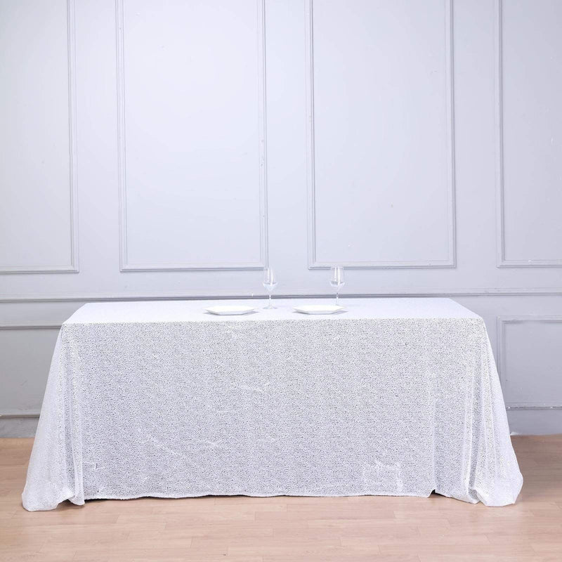 90x156" Sequined Rectangular Tablecloth