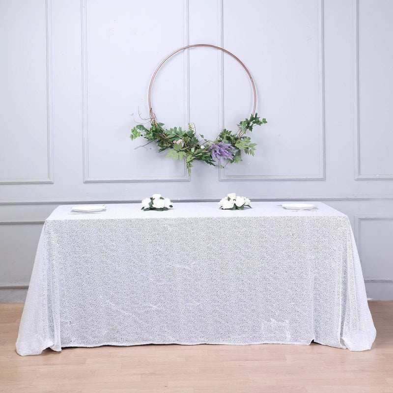90x156" Sequined Rectangular Tablecloth