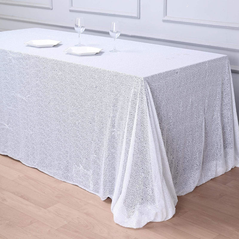 90x156" Sequined Rectangular Tablecloth