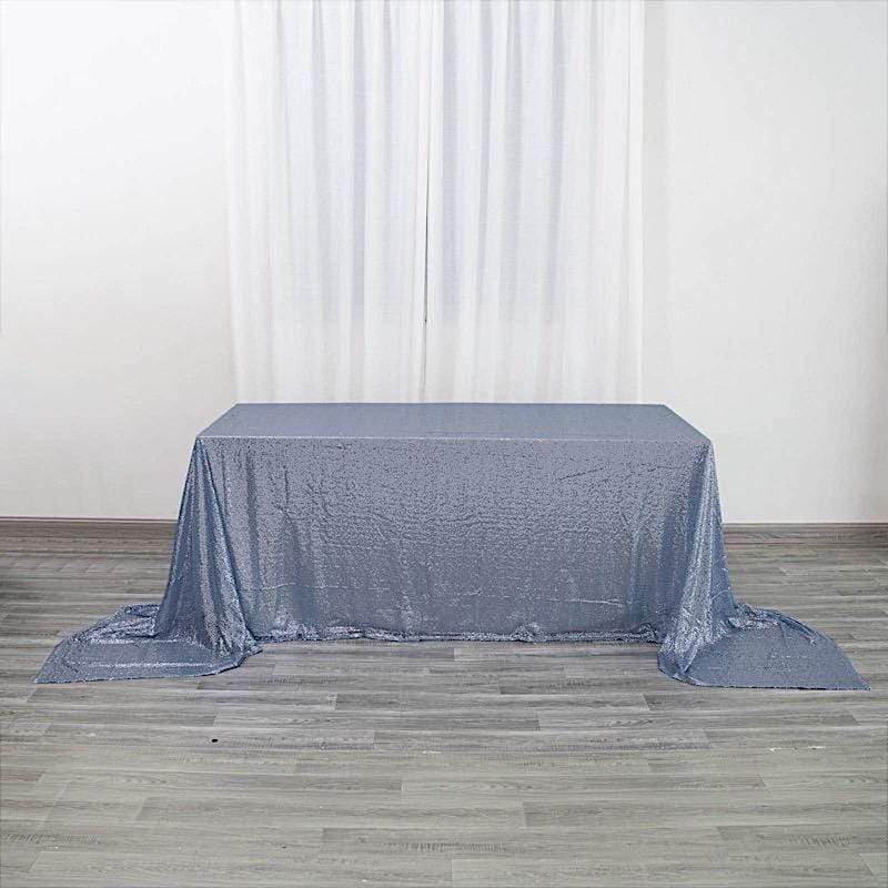 90x156" Sequined Rectangular Tablecloth