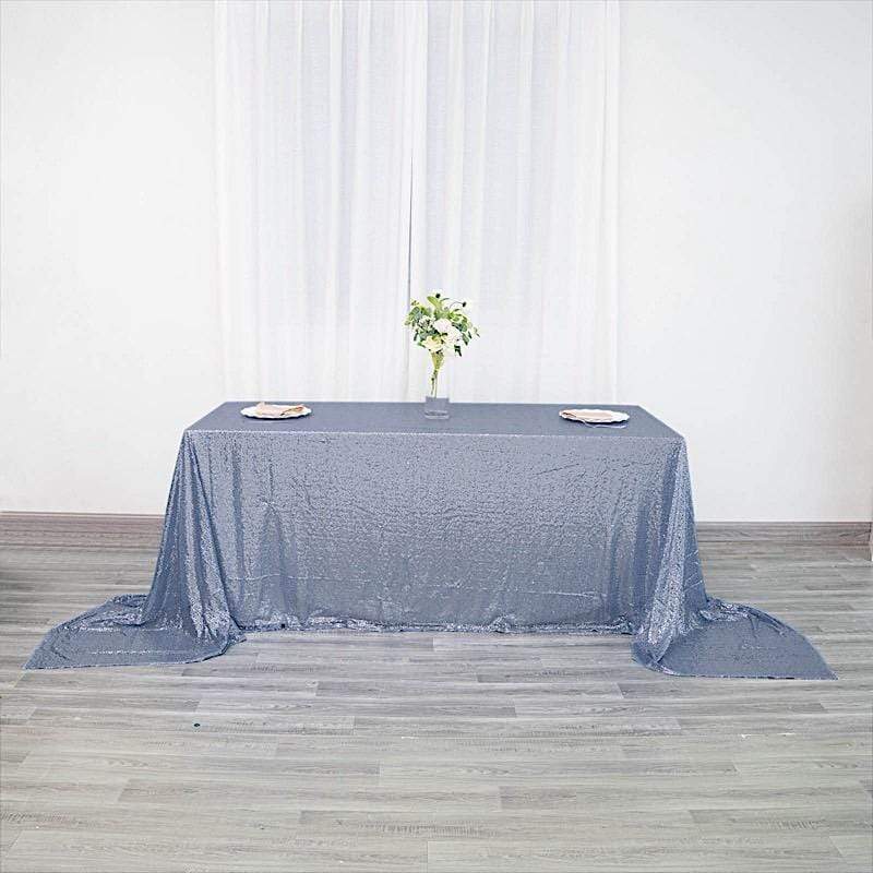 90x156" Sequined Rectangular Tablecloth