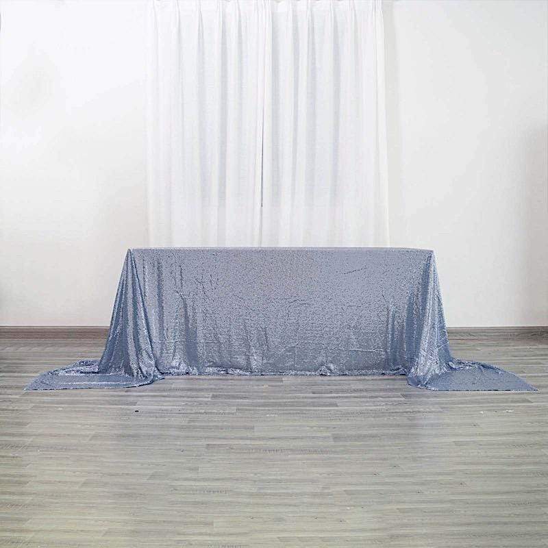 90x156" Sequined Rectangular Tablecloth
