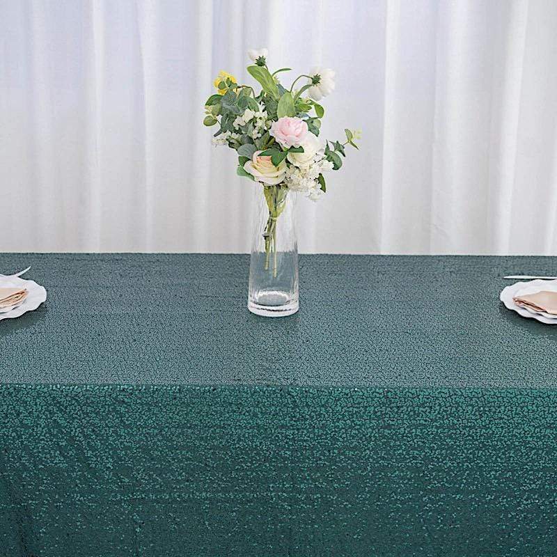 90x156" Sequined Rectangular Tablecloth