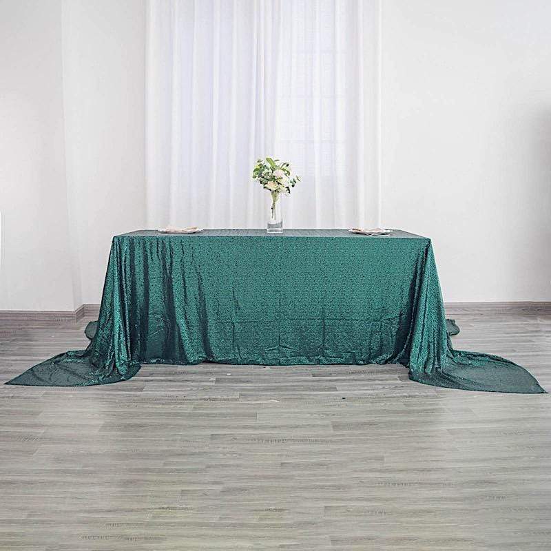 90x156" Sequined Rectangular Tablecloth