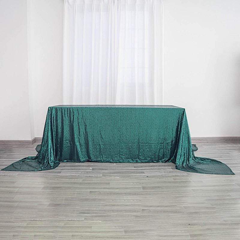 90x156" Sequined Rectangular Tablecloth