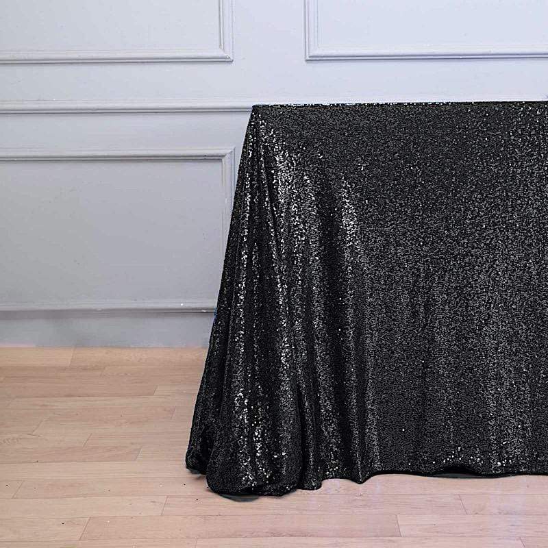 90x156" Sequined Rectangular Tablecloth