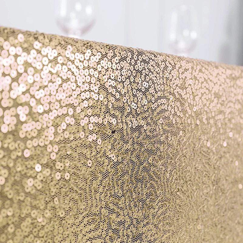 90x156" Sequined Rectangular Tablecloth