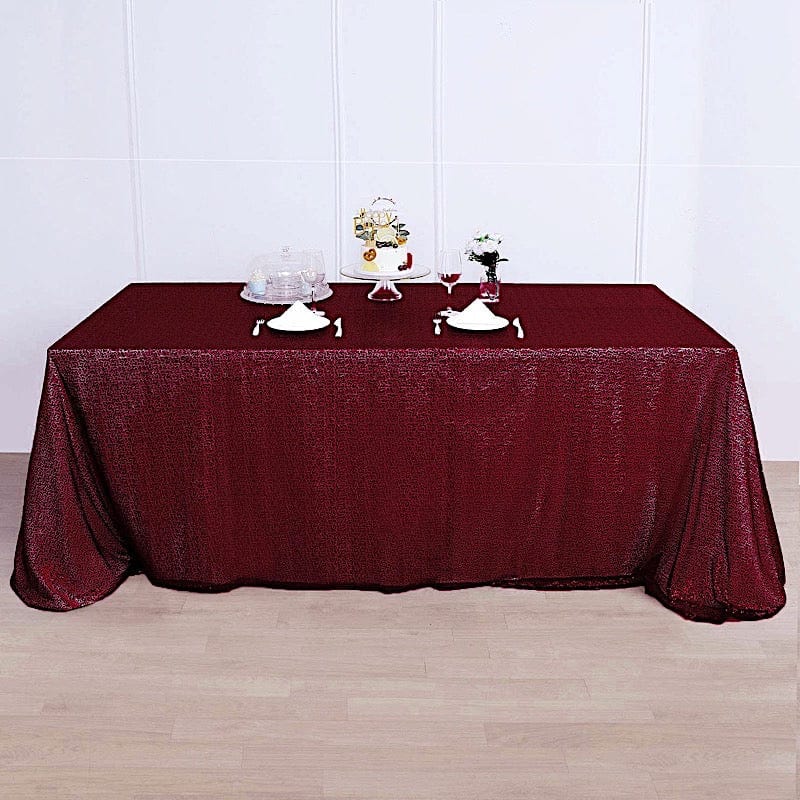 90x156" Sequined Rectangular Tablecloth