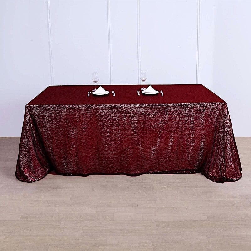 90x156" Sequined Rectangular Tablecloth