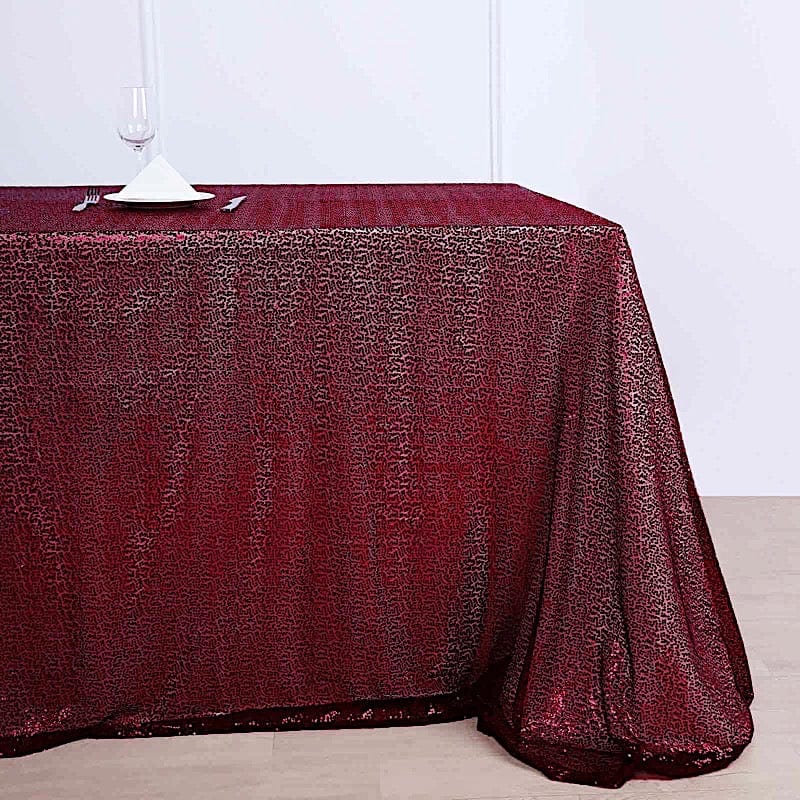 90x156" Sequined Rectangular Tablecloth