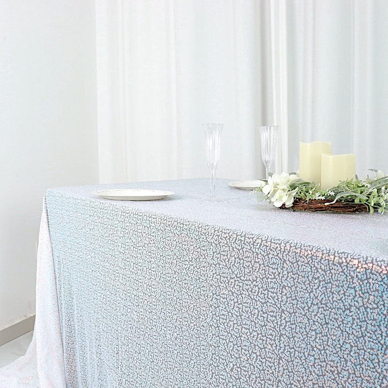 90x156" Sequined Rectangular Tablecloth