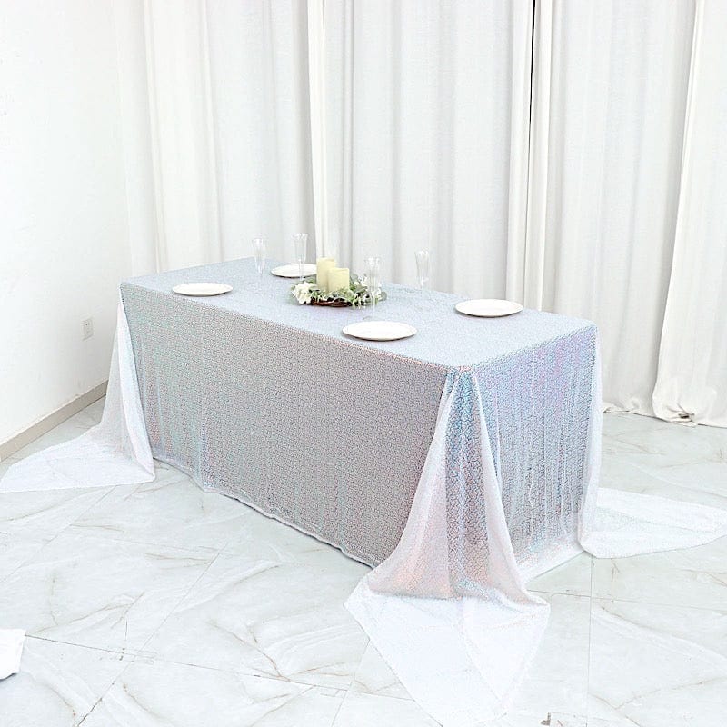 90x156" Sequined Rectangular Tablecloth