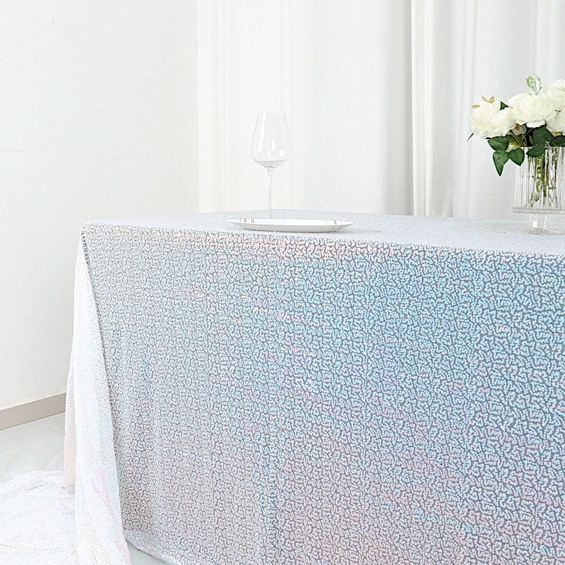 90x156" Sequined Rectangular Tablecloth