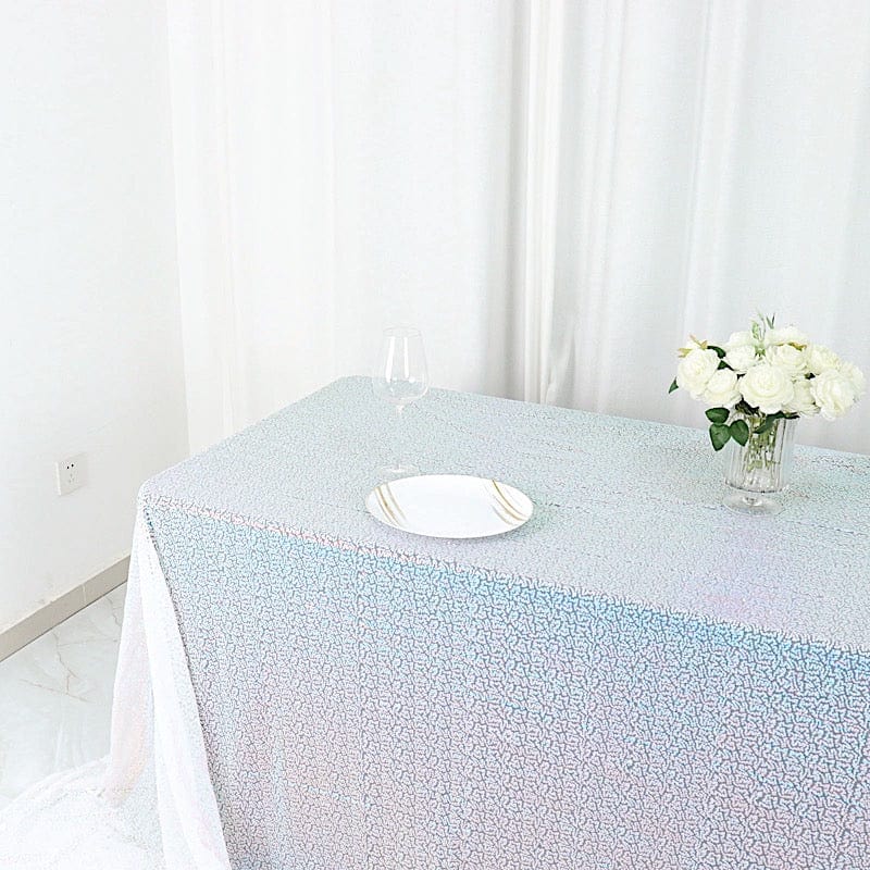 90x156" Sequined Rectangular Tablecloth