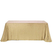 90x156" Sequined Rectangular Tablecloth TAB_02_90156_CHMP