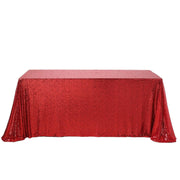 90x156" Sequined Rectangular Tablecloth TAB_02_90156_RED