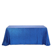 90x156" Sequined Rectangular Tablecloth - Royal Blue TAB_02_90156_ROY