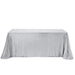 90x156" Sequined Rectangular Tablecloth - Silver Light Gray TAB_02_90156_SILV