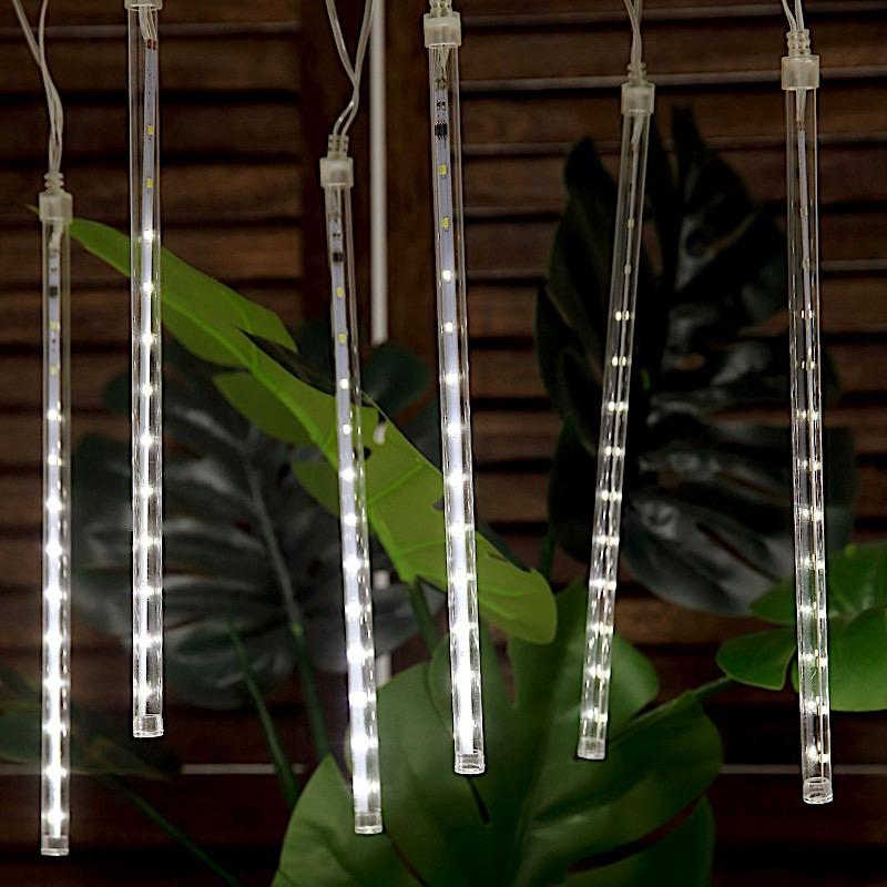 96" long Meteor Rain Sequence LED Lights - Clear LED_GRLD04_CLR