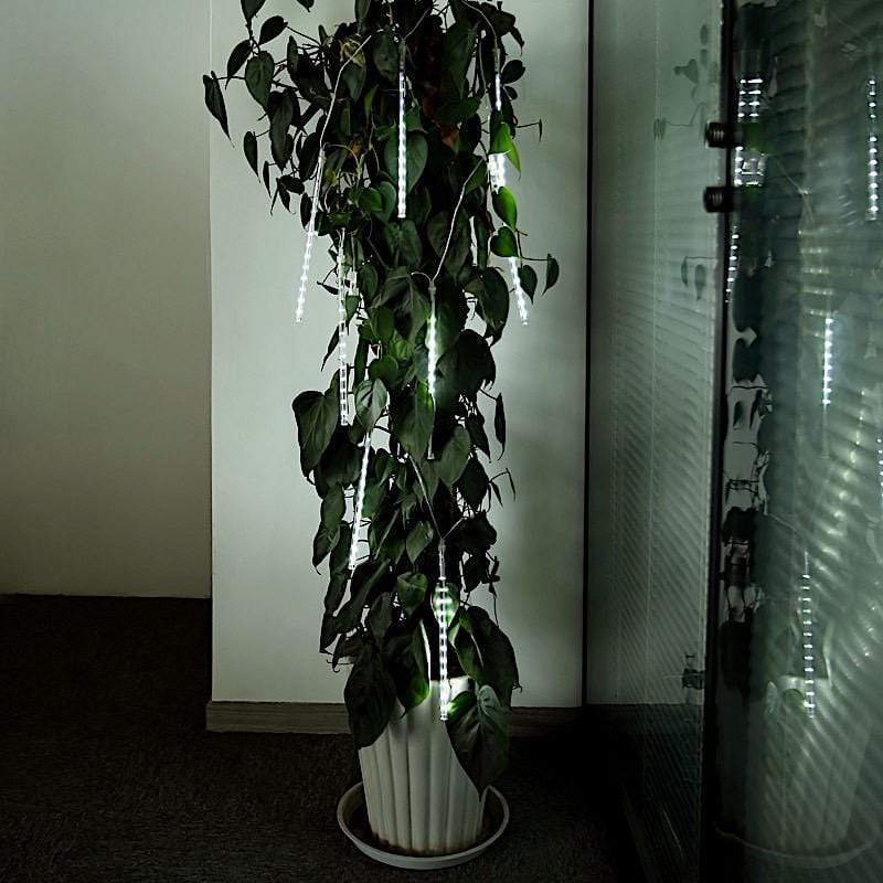 96" long Meteor Rain Sequence LED Lights - Clear LED_GRLD04_CLR