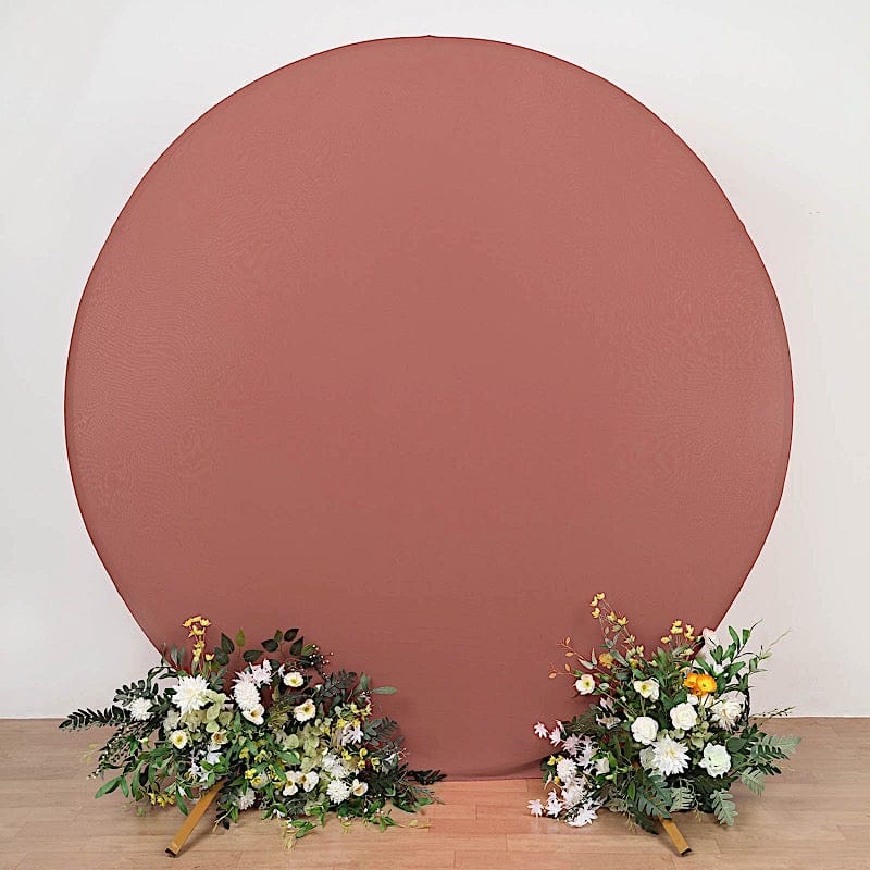 7.5 ft Fitted Spandex Round Backdrop Stand Cover Wedding Decorations