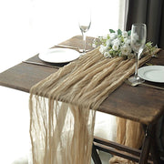 10 ft Cheesecloth Table Runner Cotton Wedding Linens